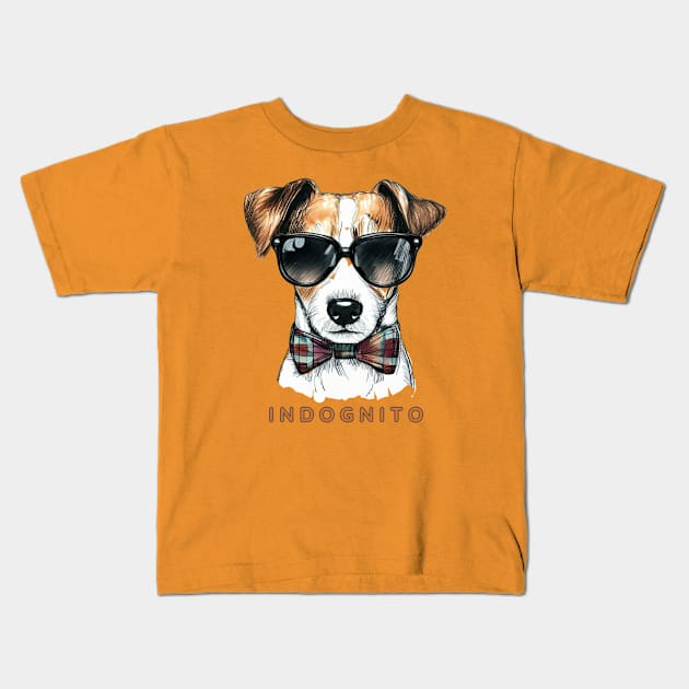 Jack Russell Terrier Indognito Kids T-Shirt by ZogDog Pro